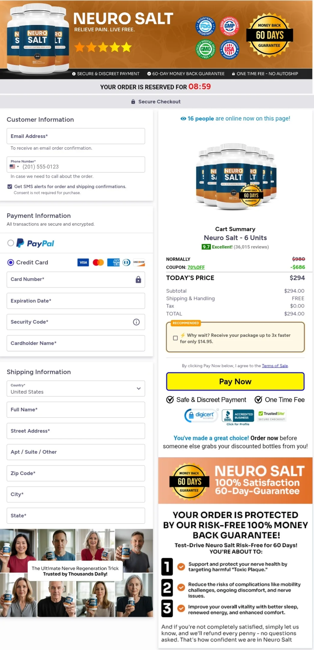 NeuroSalt order form